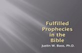 Fulfilled Prophecies in the Bible