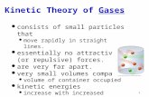 Kinetic Theory of  Gases