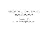 EEOS 350: Quantitative hydrogeology