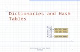Dictionaries and Hash Tables
