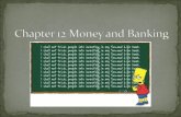 Chapter 12 Money and Banking