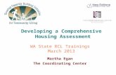 Developing a Comprehensive  Housing  Assessment