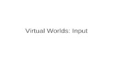 Virtual Worlds: Input
