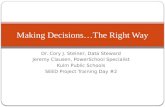Making Decisions…The Right Way