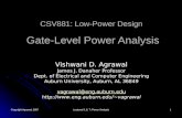 CSV881: Low-Power Design  Gate-Level Power Analysis
