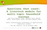 Questions that count: A livestock module for multi-topic household surveys