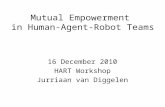 Mutual Empowerment  in Human-Agent-Robot Teams