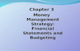 Chapter 3 Money  Management Strategy: Financial Statements and Budgeting