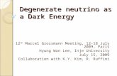 Degenerate neutrino as a Dark Energy