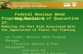 Federal Noxious Weed Regulation &