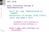SEG 3210 User Interface Design & Implementation