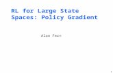 RL for Large State Spaces: Policy Gradient