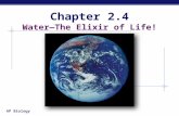 Chapter  2.4 Water—The  Elixir of Life!