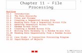 Chapter 11 – File Processing