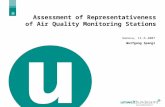 Assessment of Representativeness of Air Quality Monitoring Stations