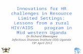 Dr Richard Mwesigwa Infectious Diseases Institute (IDI)-Uganda  19 th  April 2012