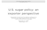 U.S. sugar policy: an exporter perspective