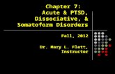 Chapter 7:   Acute & PTSD, Dissociative, & Somatoform Disorders