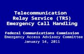 Telecommunication  Relay Service (TRS) Emergency Call Handling