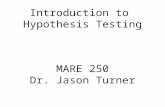 Introduction to  Hypothesis Testing