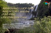 IMPROVING LUCF GHG INVENTORY and the  FAO FRA:  the Philippine Case