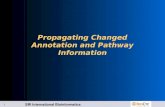Propagating Changed Annotation and Pathway Information