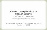 Chaos, Complexity & Christianity