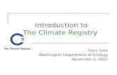 Introduction to  The Climate Registry