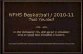 NFHS Basketball / 2010-11 Test Yourself
