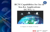 RCM Capabilities for Ice &  Sea-Ice Applications  IICWG … G. Séguin, R. Girard, Y.Crevier