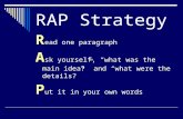 RAP Strategy