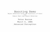 Boosting Demo Object Detection Using the Statistics of Parts and Robust Real-time Object Detection