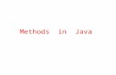 Methods   in  Java
