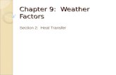 Chapter 9:  Weather Factors