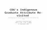 CDU’s Indigenous Graduate Attribute Re-visited