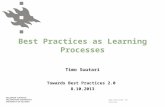 Best Practices as Learning Processes
