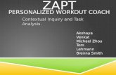 ZAPT Personalized Workout  Coach