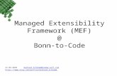 Managed Extensibility  Framework (MEF) @ Bonn- to -Code