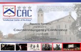 Opening Remarks Presented to:  Counterinsurgency Conference 27  October 2009 USA/USMC COIN Center
