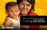 LCIF Grants:  An Introduction for Multiple District and District Coordinators
