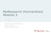 MyResearch  (Humanities) Module 3