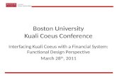 Boston University Kuali Coeus  Conference