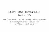 ECON 100 Tutorial: Week 15