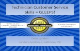 Technician Customer Service Skills = GLEEPS!