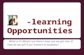 -learning Opportunities