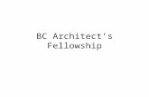 BC Architect’s  Fellowship