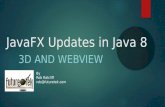 JavaFX  Updates  in  Java 8