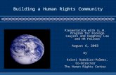 Building a Human Rights Community