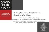 Setting Temporal Constraints in Scientific Workflows