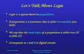 Let’s Talk About Logic